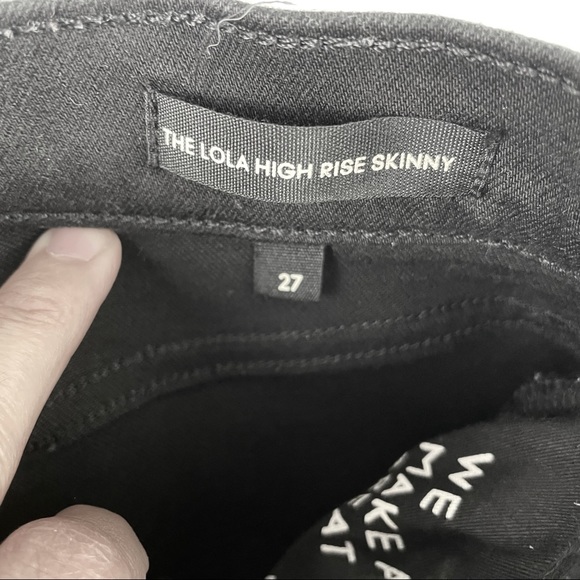 Denim Forum Black Lola High Waisted Skinny Jeans - Picture 11 of 14